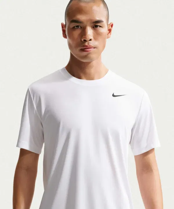 Футболка тренировочная Dry Fit, Nike, белый-черный