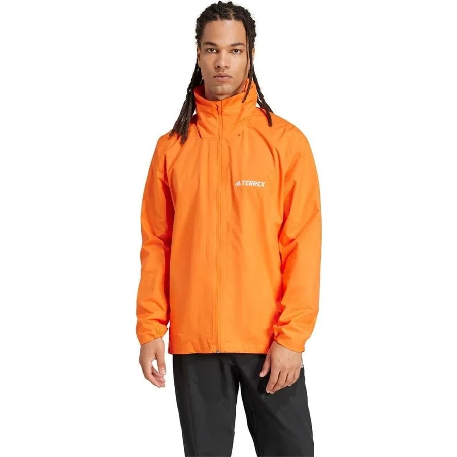 Куртка с капюшоном и ветрозащитной мембраной MT ESS 2L R JKT JM8696 adidas, Оранжевый — фото 2