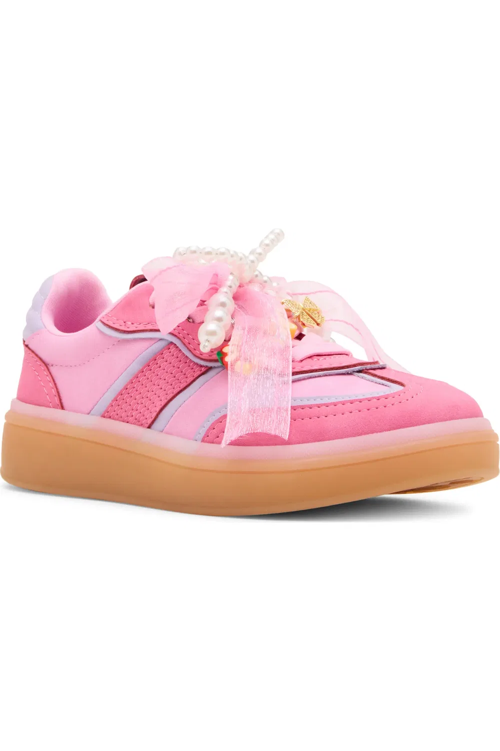 Детские кеды на платформе с бусинами JSianna Steve Madden, Pink Multi