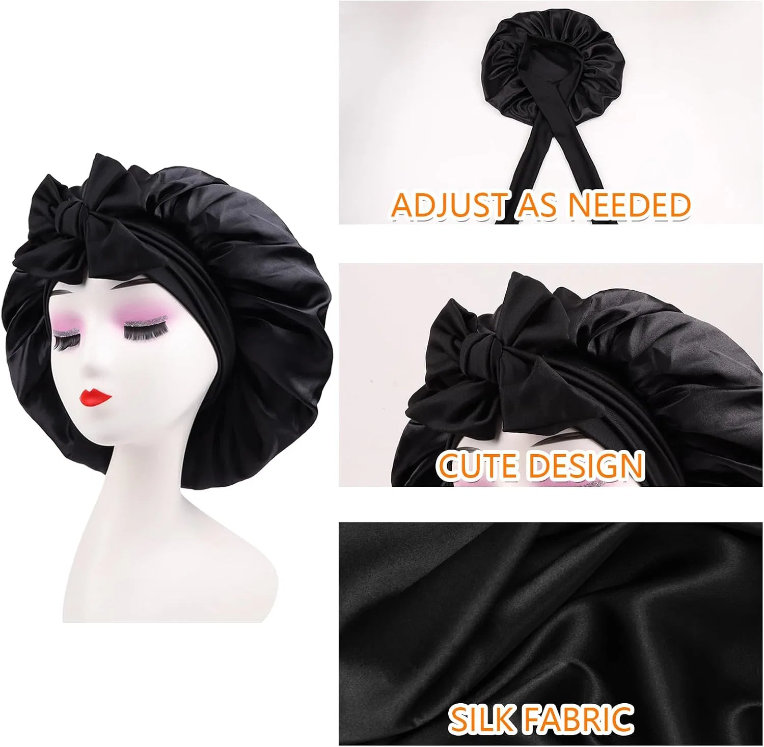 Шапочка для сна Satin Cap, OWITER, forest green — фото 3