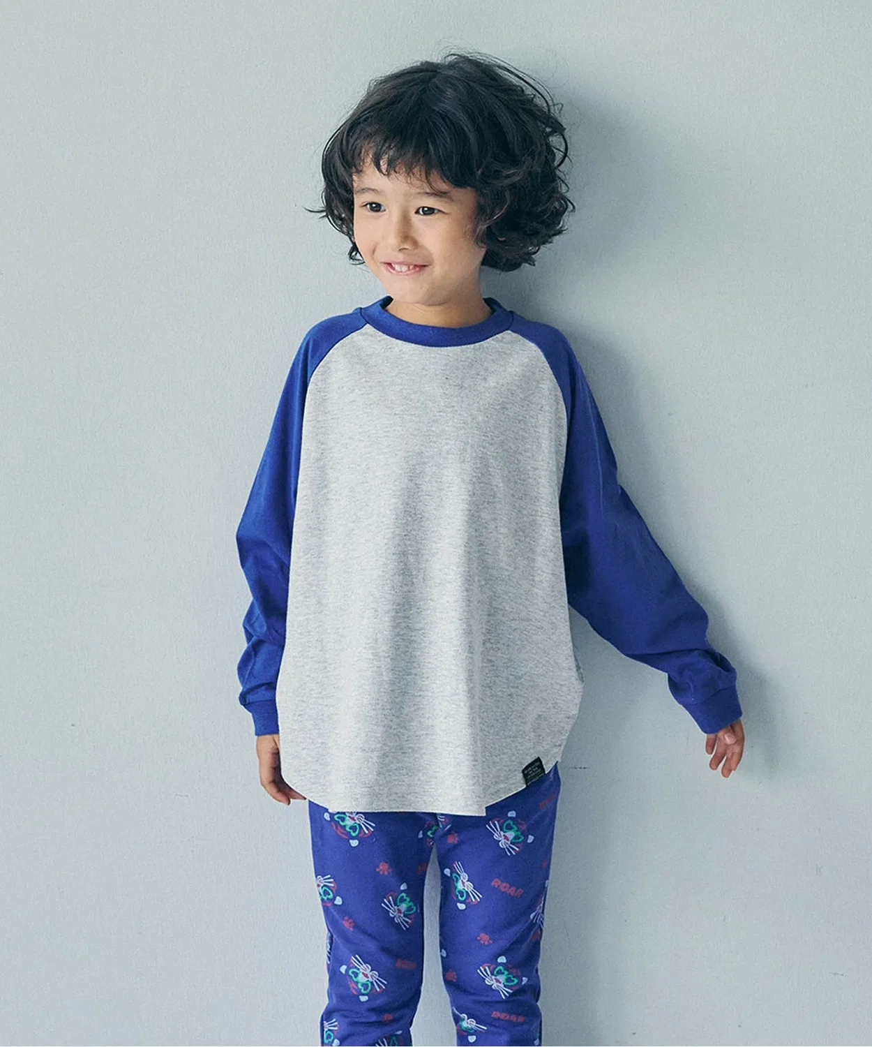 Детская футболка с длинным рукавом модель Raglan Color Vari BREEZE, Blue