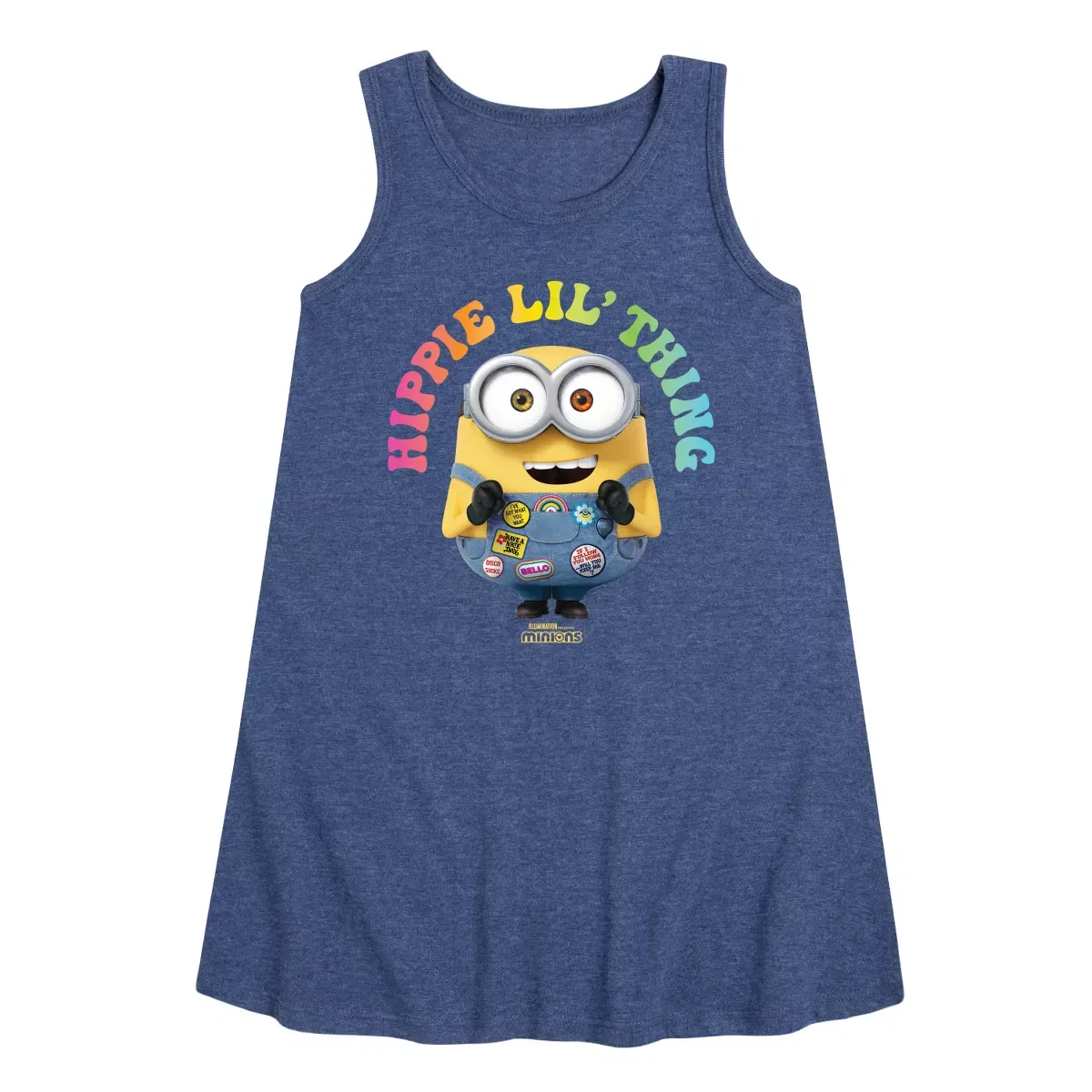 Детское платье-трапеция без рукавов Hippie Lil' Thing Despicable Me, Heather Navy