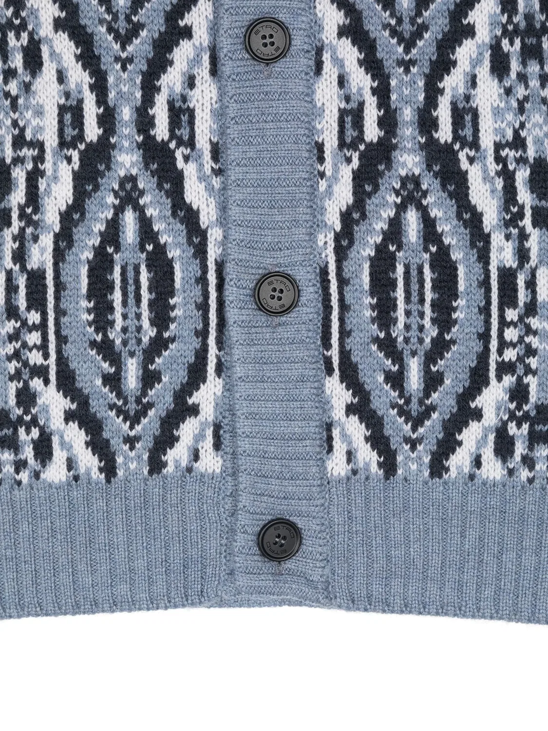 Кардиган с вышивкой Пегас ETRO, синий — фото 3