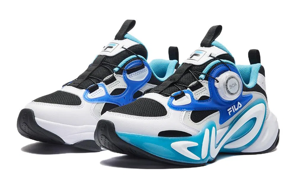 Детские кроссовки с низким верхом MIND 7 Slip Resistant FILA KIDS, Blue White Black — фото 4