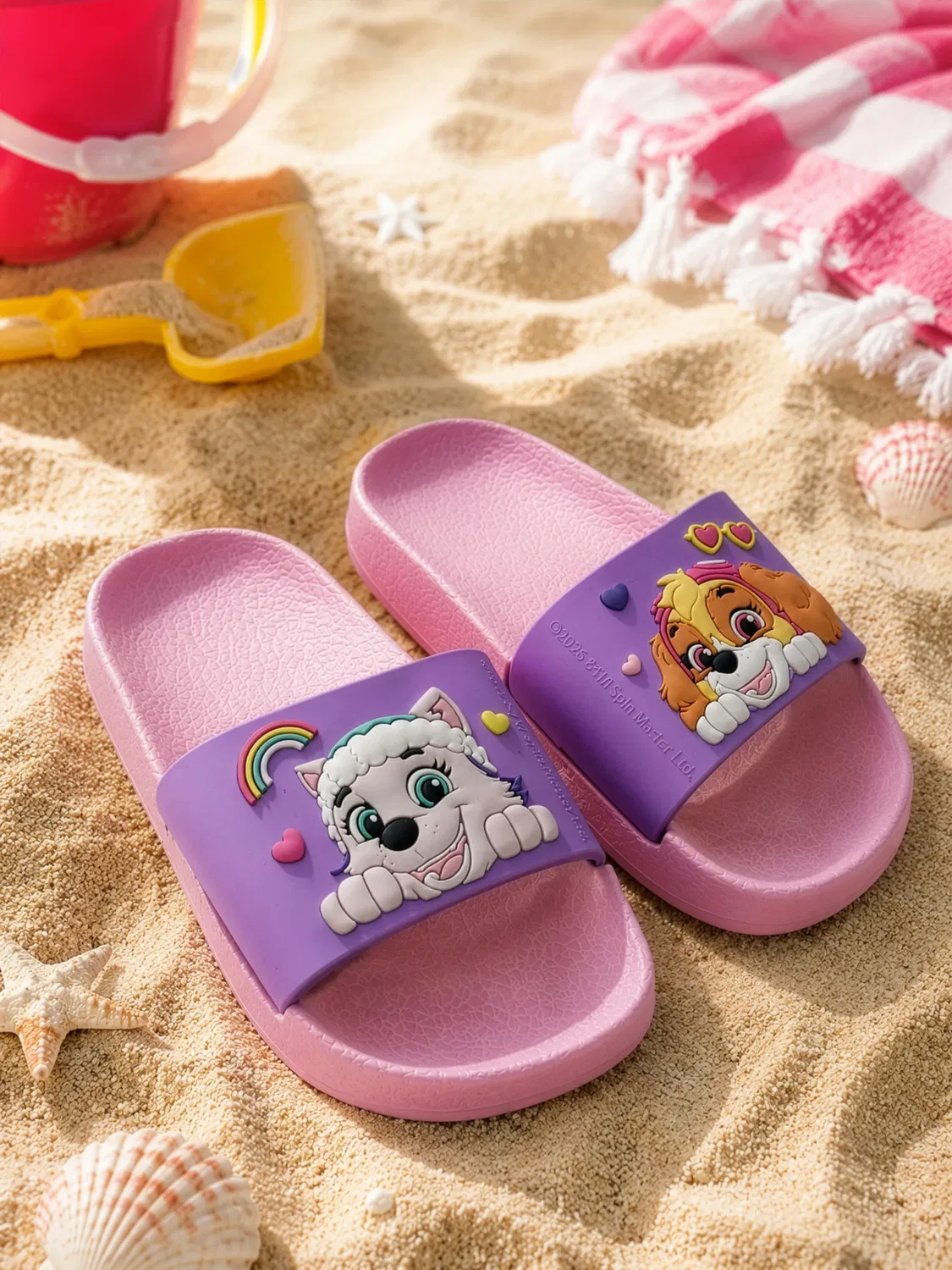 Шлепанцы для купания с принтом Skye & Everest Paw Patrol, розовый — фото 2