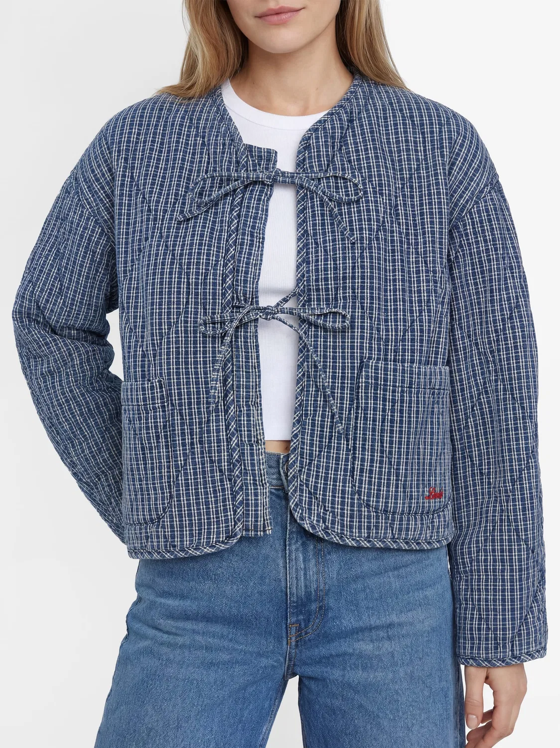 Женская стеганая куртка Relaxed Fit Levi's, Indigo White — фото 2