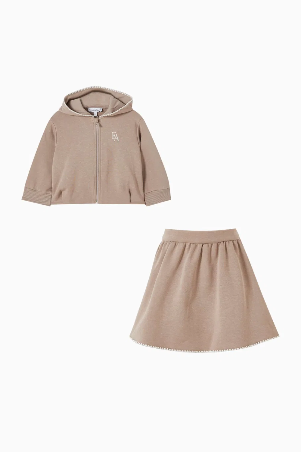 Комплект свитшот с капюшоном и юбка Emporio Armani — фото 2