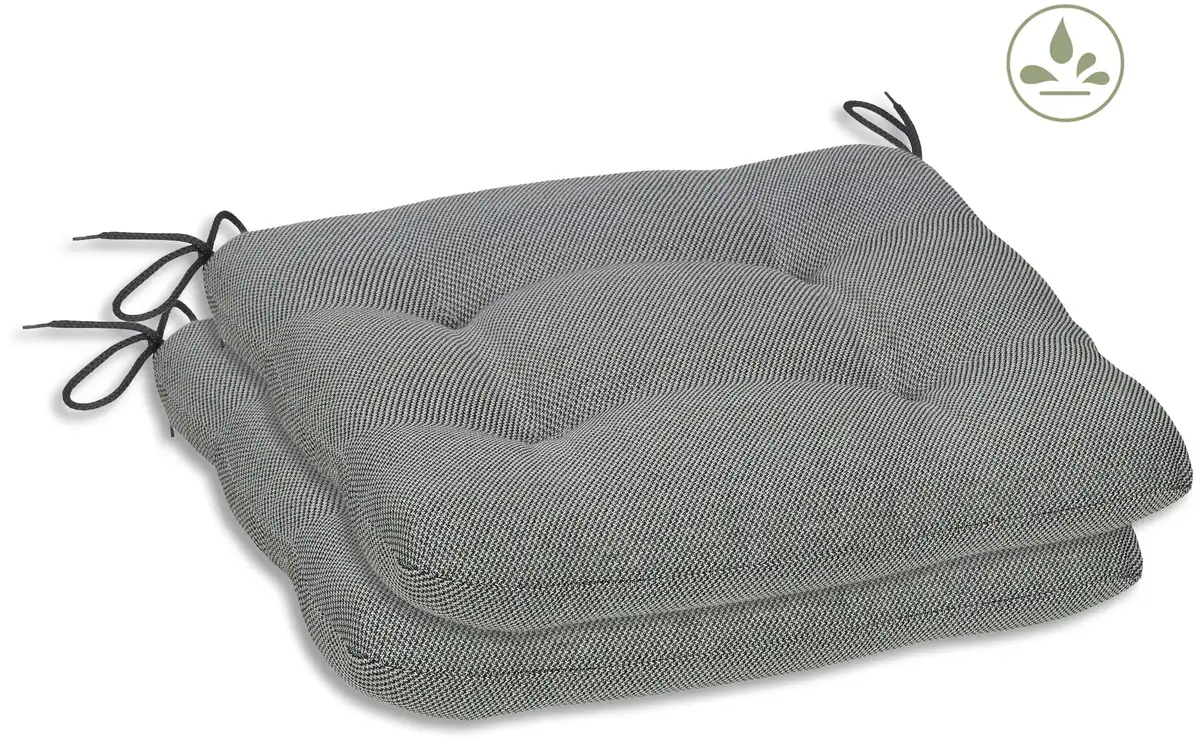

Подушка для сиденья GO-DE "Carina", 2 шт., 38x38x38 см, водоотталкивающая 38х38 см, светло-серый