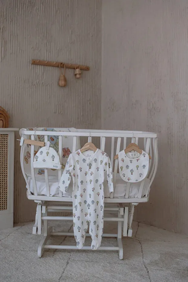 Детский комплект для новорожденных хлопковый Cappadocia Atelier Babbi, Green — фото 2