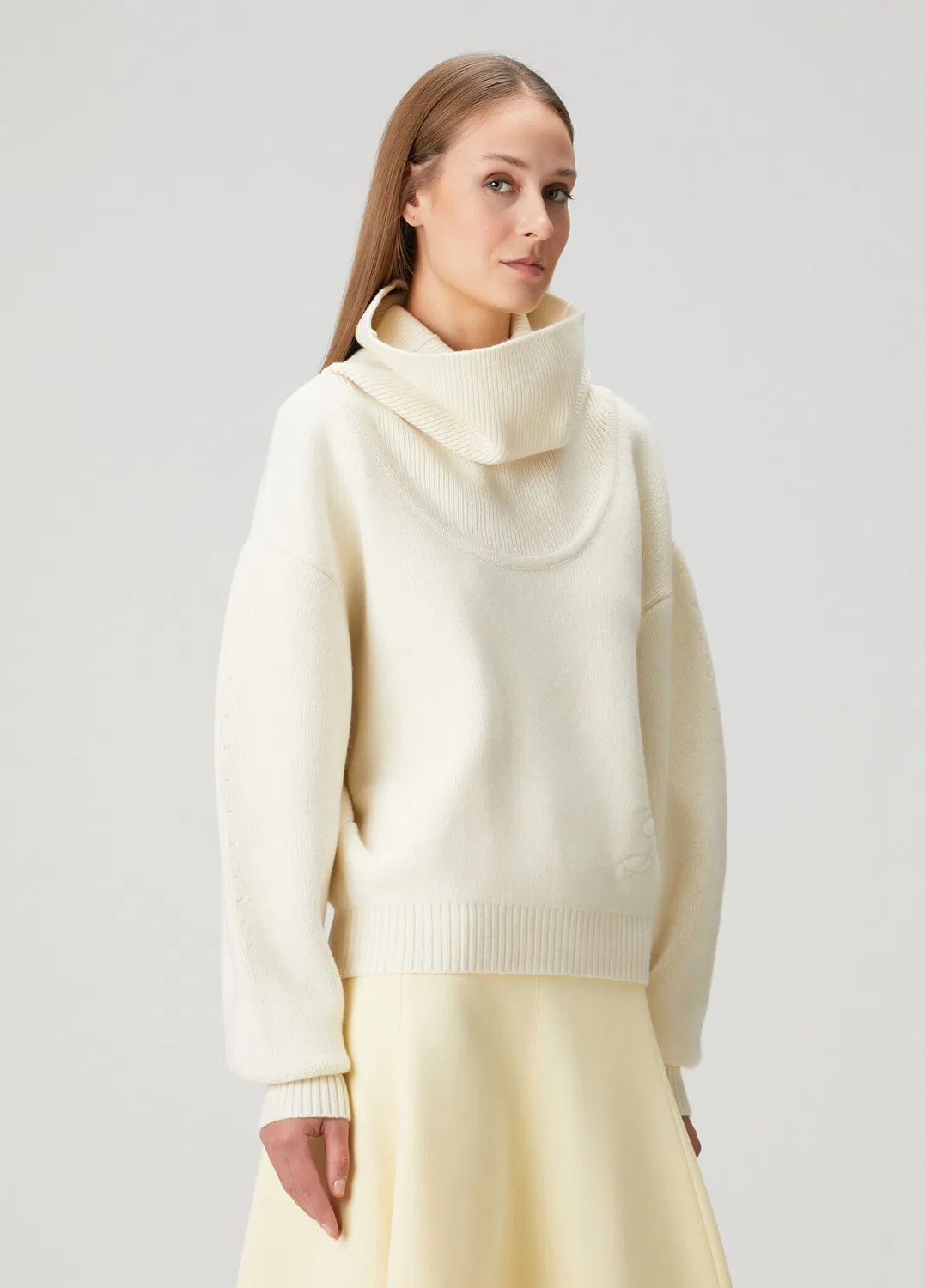 Свитер Jacquemus, кремовый — фото 3