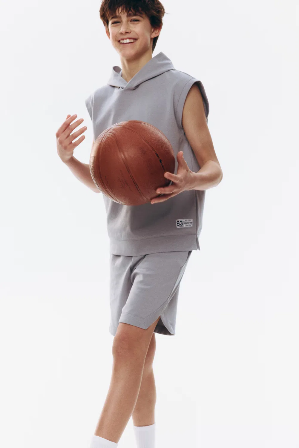Спортивный комплект с худи и накладкой Drymove H&M, Hellgrau — фото 3