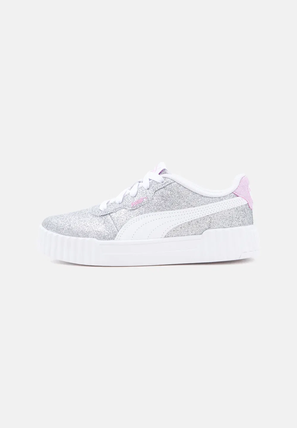Кроссовки Carina 3.0 glitz унисекс Puma, Silver-Coloured/White