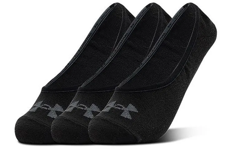 Детские носки-следки с низким вырезом, комплект из 3 пар, черные, Essential Lolo Liner, Under Armour