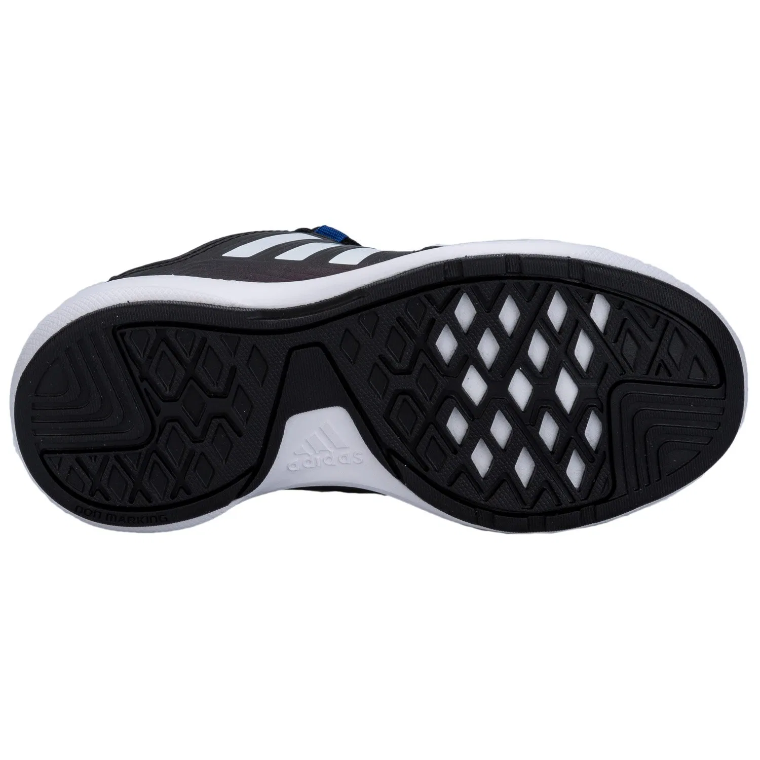 Детские кроссовки для мальчиков с шнуровкой S-Flex K Adidas, Nero Negro Negbas Ftwbla Reauni — фото 4