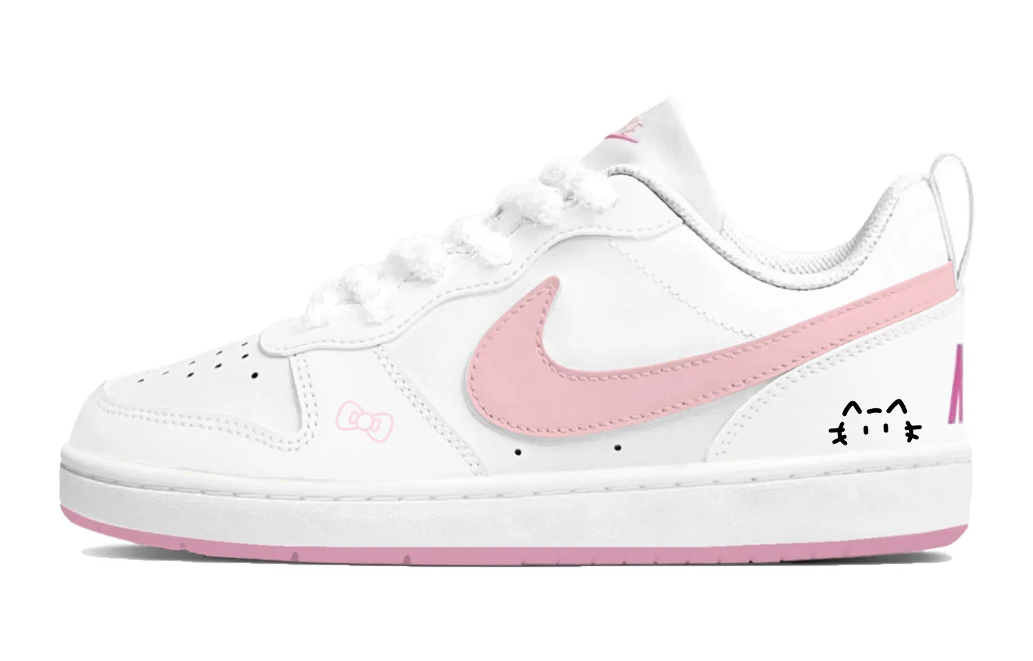Детские кроссовки для скейтбординга с закрытыми носками Court Borough 2 Nike, Pink