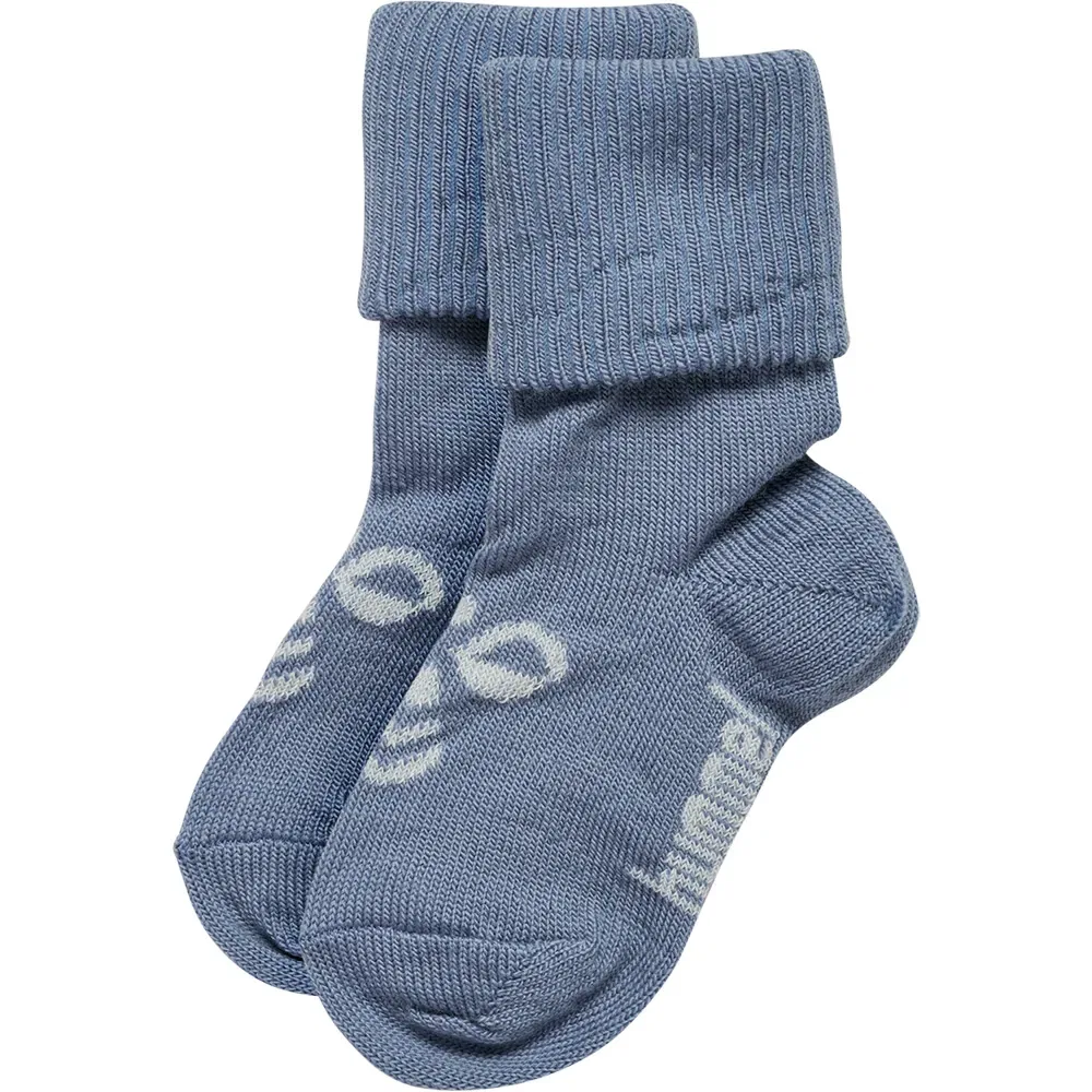 Детские носки для девочек из шерсти Hummel, Blue — фото 3