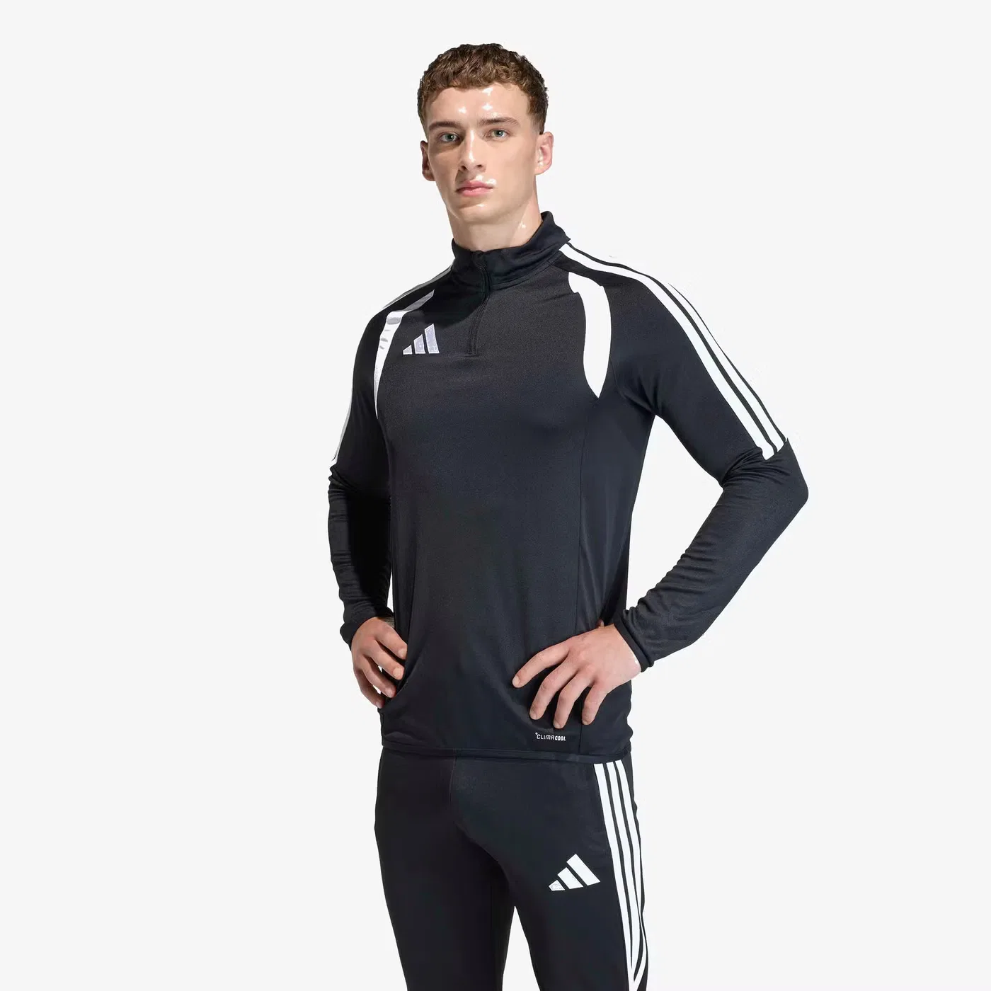 Топ тренировочный с длинным рукавом Tiro 26 League Adidas, черный — фото 3