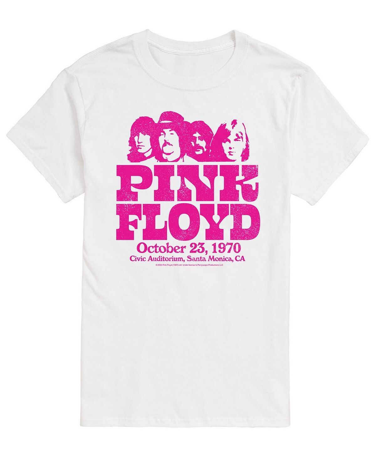 

Мужская футболка pink floyd civic auditorium AIRWAVES, белый