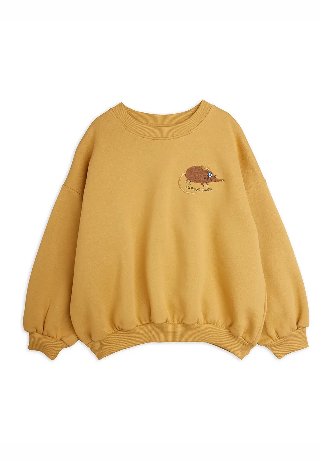 Толстовка унисекс с изображением землеройки и слона Mini Rodini, Beige