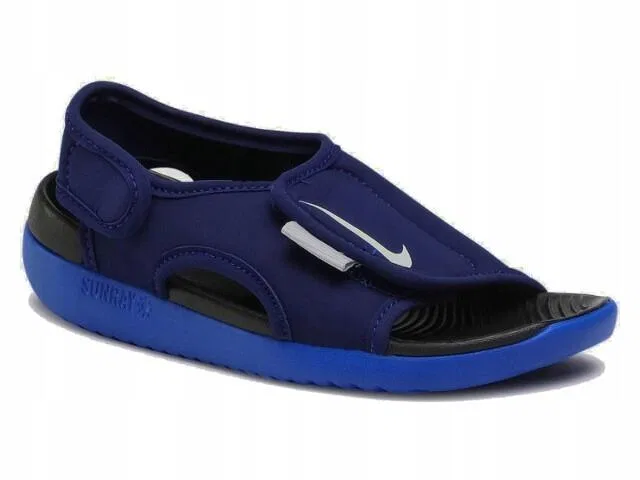 Детские сандалии с липучкой Nike Sunray Adjust, Цвет Blau — фото 2