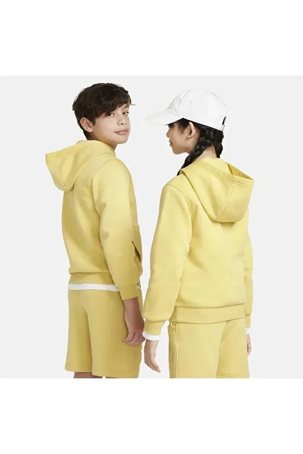 Детские свитшот для девочек хлопковый Nike, Yellow — фото 2