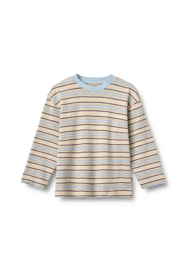 Футболка с длинным рукавом из джерси Johan Wheat, Multi Blue Stripe, синий — фото 3