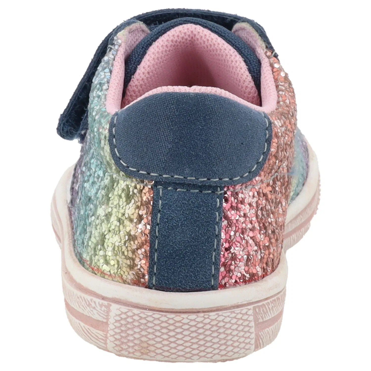 Детские кеды с блестками Lurchi, Navy/Multi — фото 4