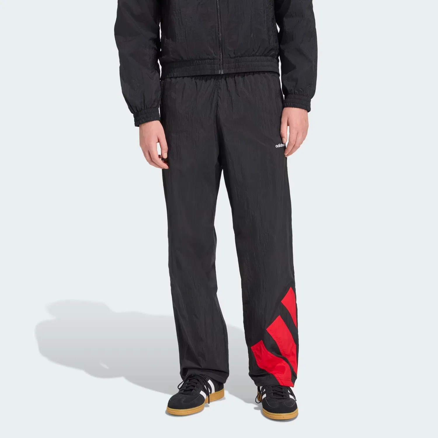 Мужские спортивные штаны TRACK PANT Adidas Originals, черный/ярко-алый