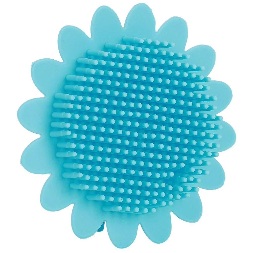 Детская силиконовая щетка для купания SPYMINNPOO, 11x11 см, Blue