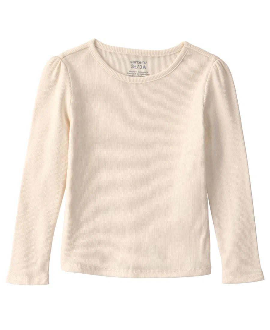 Комплект из топа с длинным рукавом и платья-сарафана с принтом Carter's, Pink/Cream — фото 3