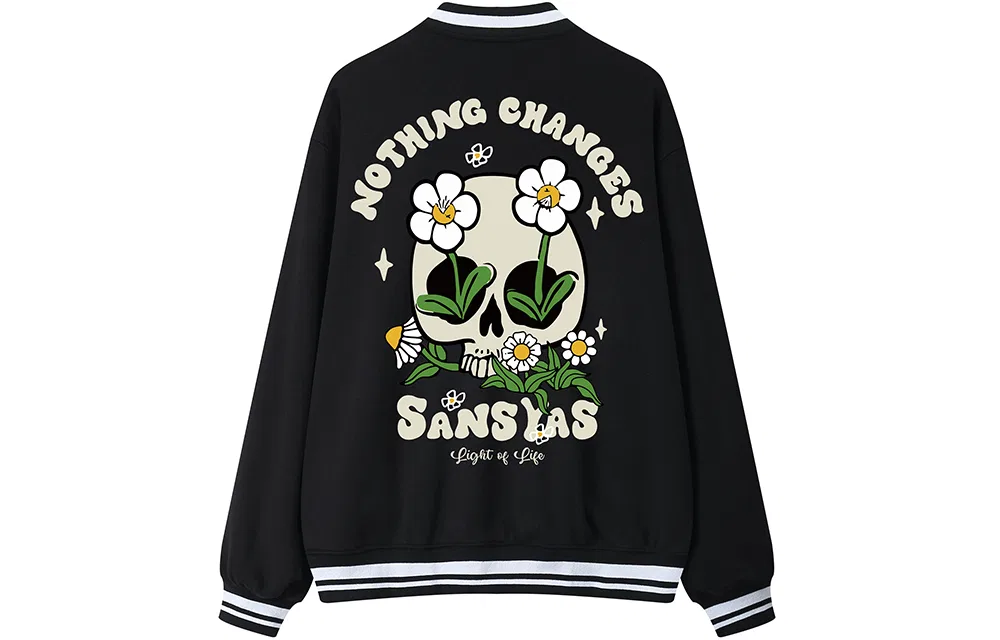 Детская бейсбольная куртка с воротником, прямого кроя, Baseball Jerseys SANSYAS — фото 3