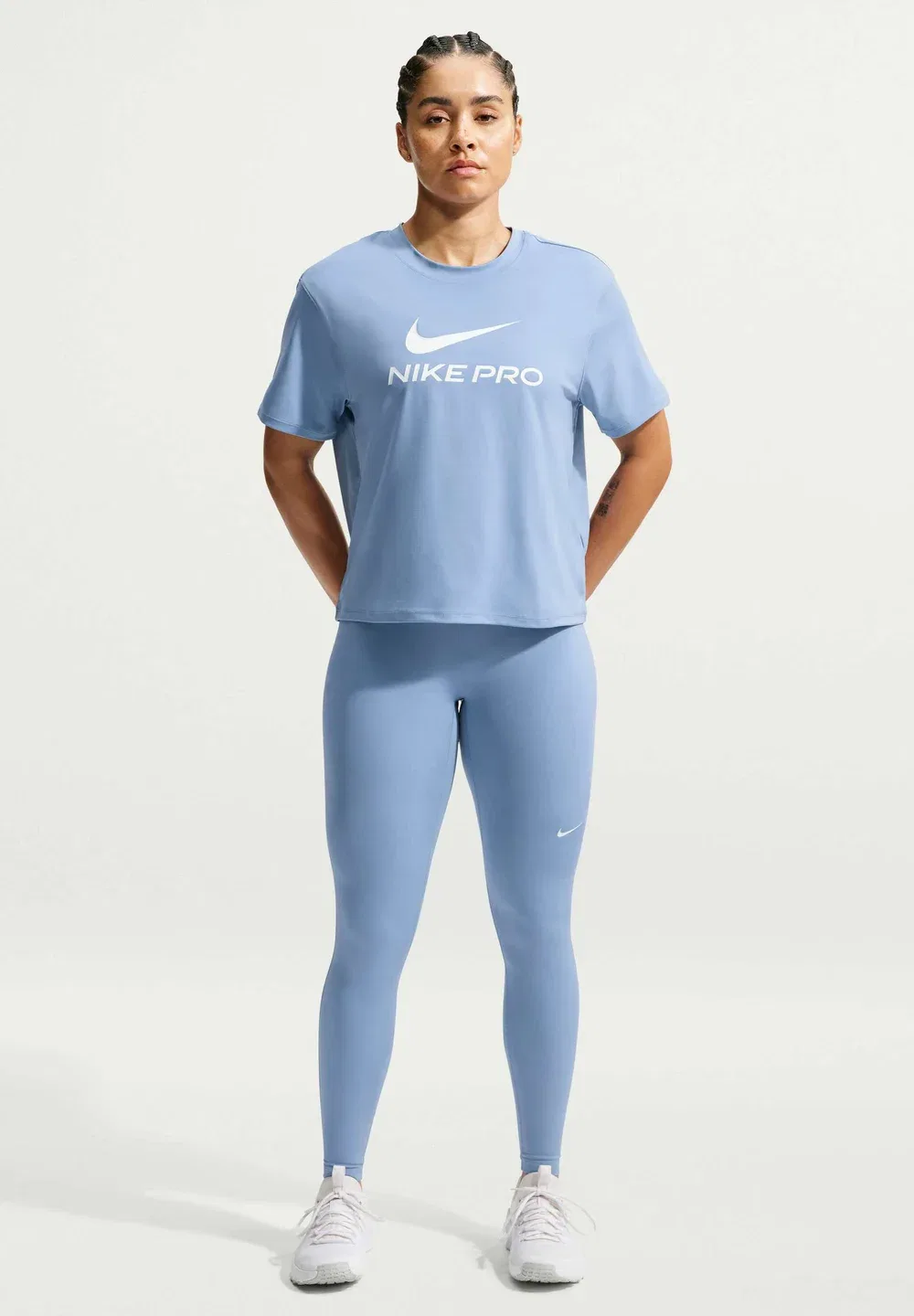 W np df 365 mr tight usm - леггинсы Nike Performance, Work Blue/(White)