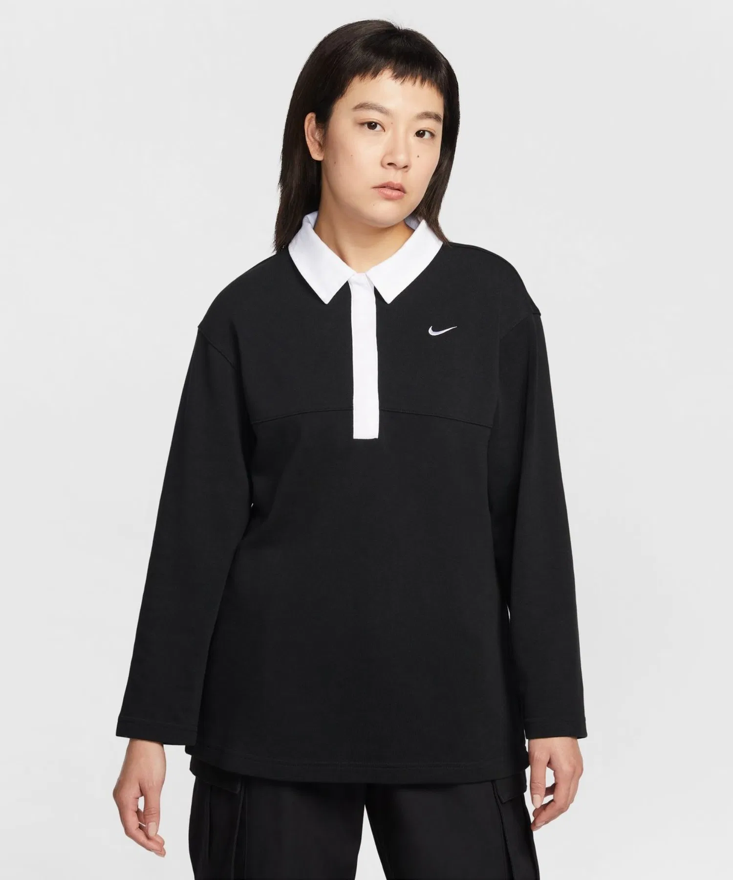 Женское поло NIKE NSW Street Essential OS L/S — фото 3