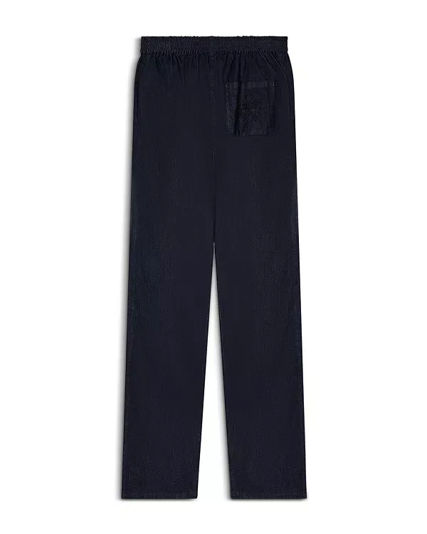 Женские брюки с эластичным поясом Emporio Armani, Blue Denim — фото 4