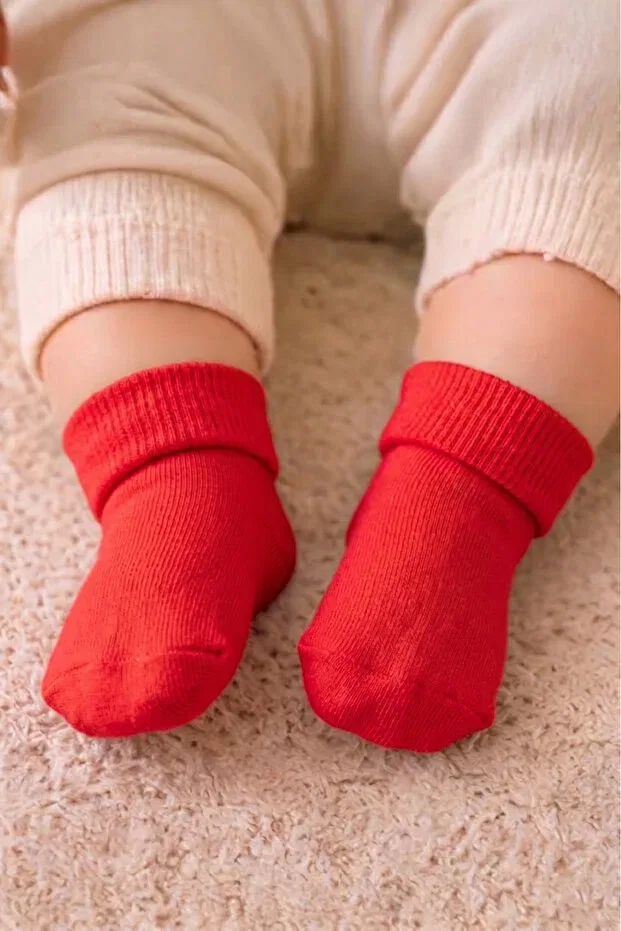 Детские носки хлопковые набор 5 шт Basics Pure Plus, Red — фото 2