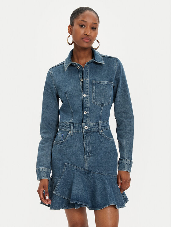 

Джинсовое платье узкого кроя Karl Lagerfeld Jeans, синий