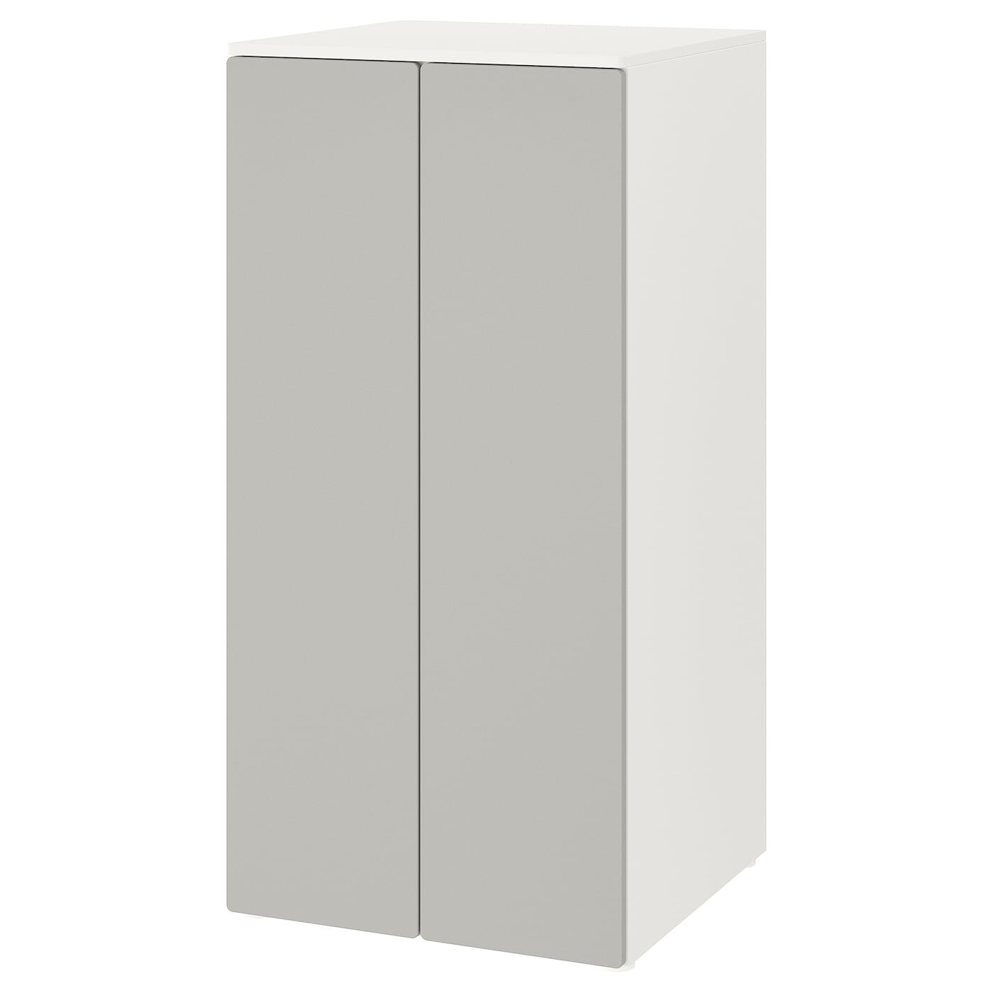 

Шкаф Ikea Smastad / Platsa, 60х57х123 см, белый/серый
