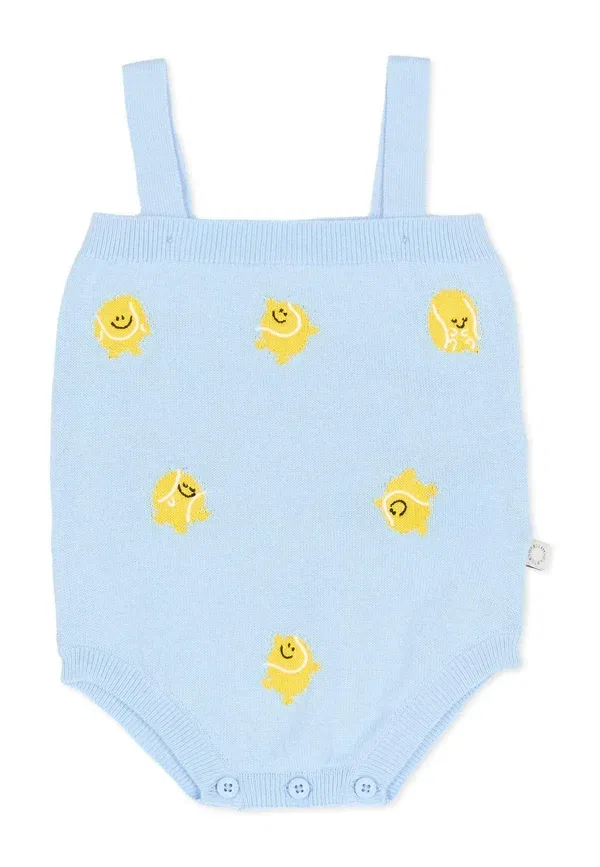 Боди хлопковое Body Stella Mccartney Kids, light blue, светло-голубой