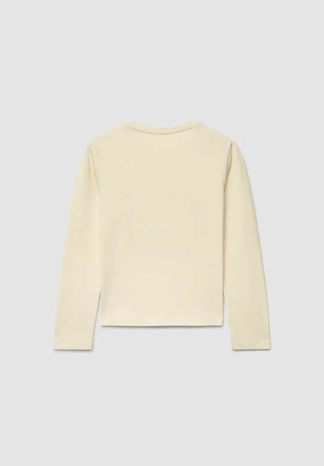 Футболка с длинными рукавами (T-Shirt con stampa) Terranova, Crema — фото 2