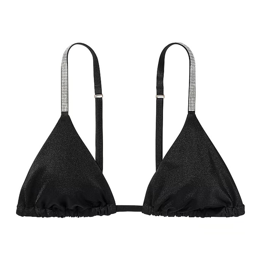 

Топ бикини Victoria's Secret Swim Shine Strap Triangle, черный