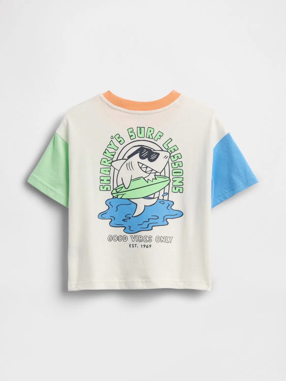 Футболка Oversized Graphic Gap, белый — фото 2