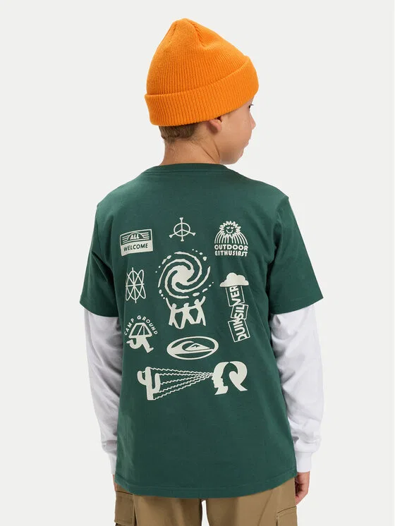 Футболка regular fit Hw Welcome All Quiksilver, мультиколор — фото 3