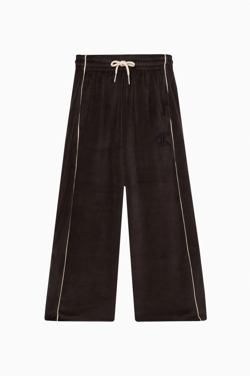 Широкие брюки из вельвета Calvin Klein, черный