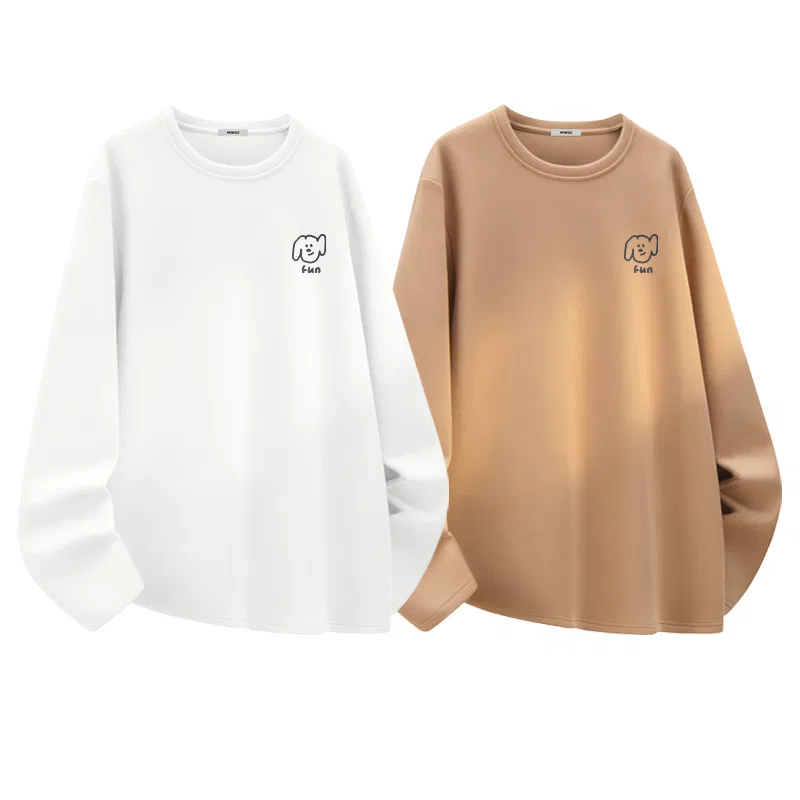 Детский комплект футболок с принтом Ma's Dog Journal Chest Logo MINISO, White+Khaki