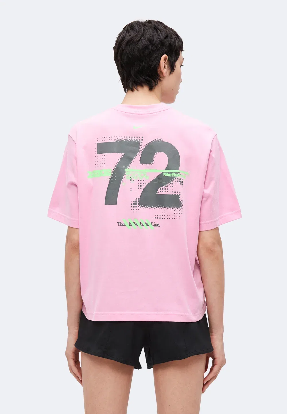 Футболка Swift - спортивная футболка Nike Performance, Pink Rise/Illusion Green
