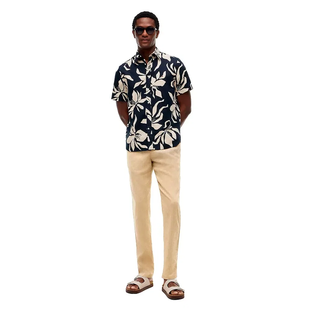 Мужские брюки чино из льна Harlem Sorona Tommy hilfiger, Beige — фото 4