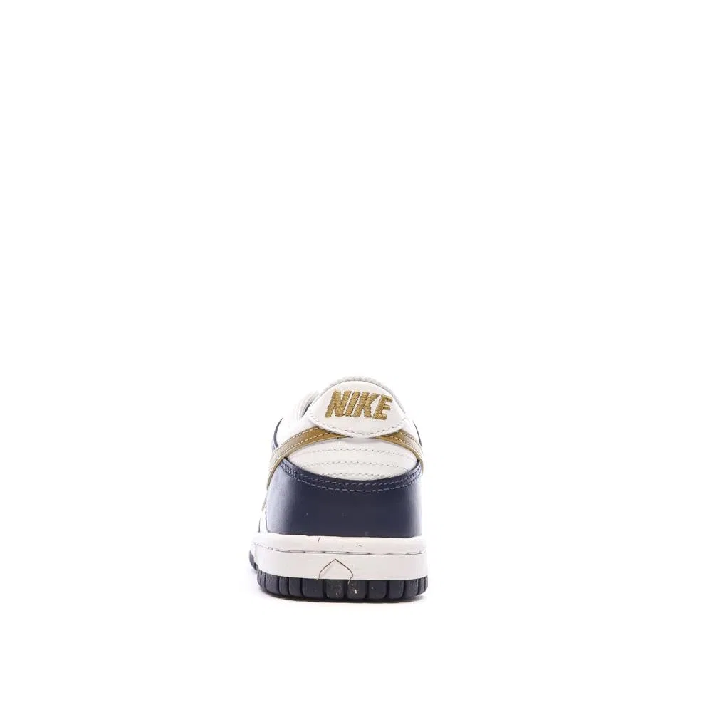 Детские кроссовки для мальчиков с принтом NIKE Dunk Low Big Kids' Shoes NIKE, White Laser Fuchsia — фото 3