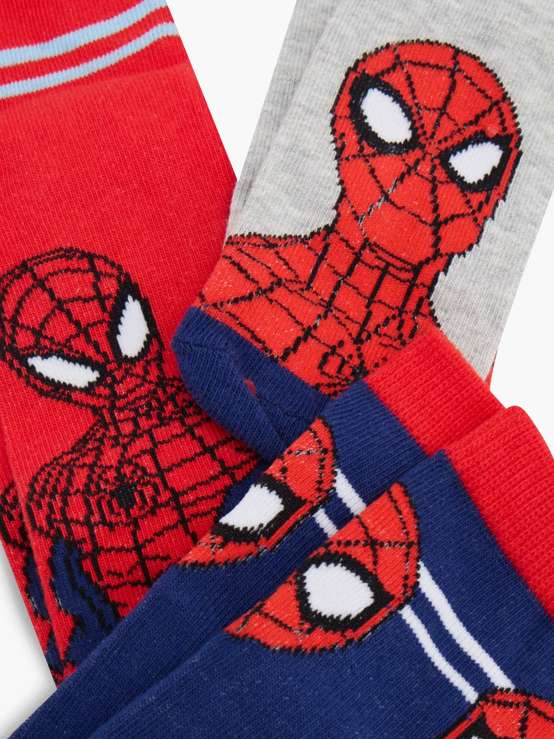 Детские носки с Человеком-пауком 3 пары Spider-Man, красный — фото 2