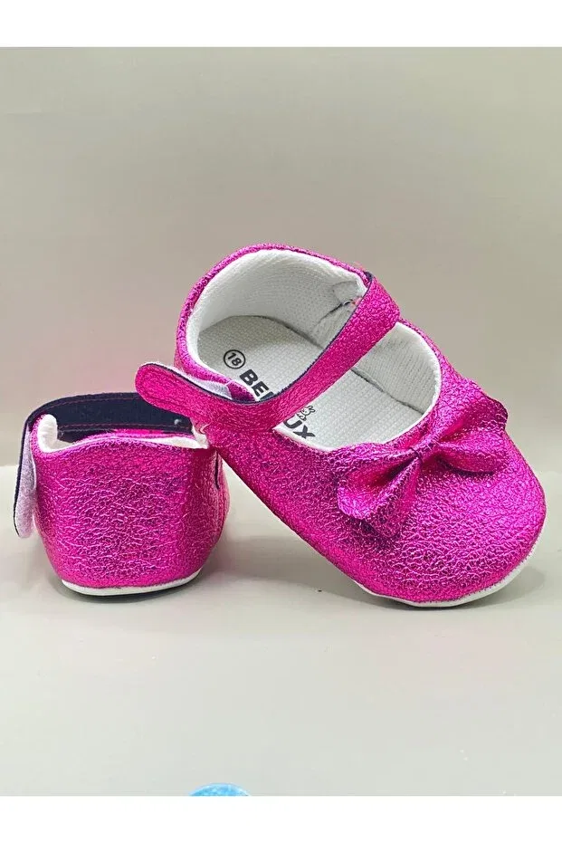 Детские балетки для девочек из искусственной кожи Sparkling ballerina Bebluxbaby, Fuchsia — фото 3