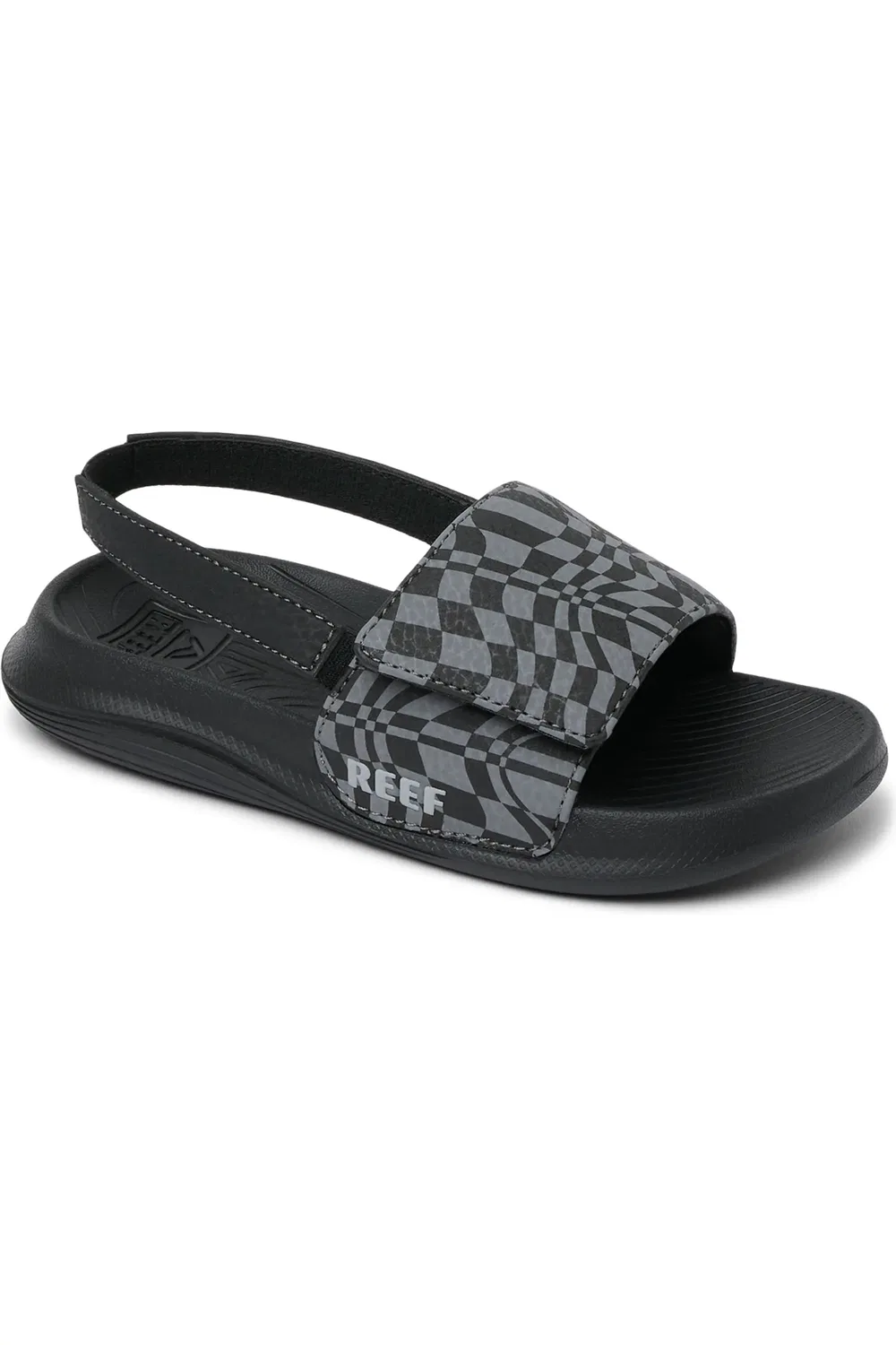 Сандалии детские регулируемые Salty Slingback Reef, Black Swell Checker